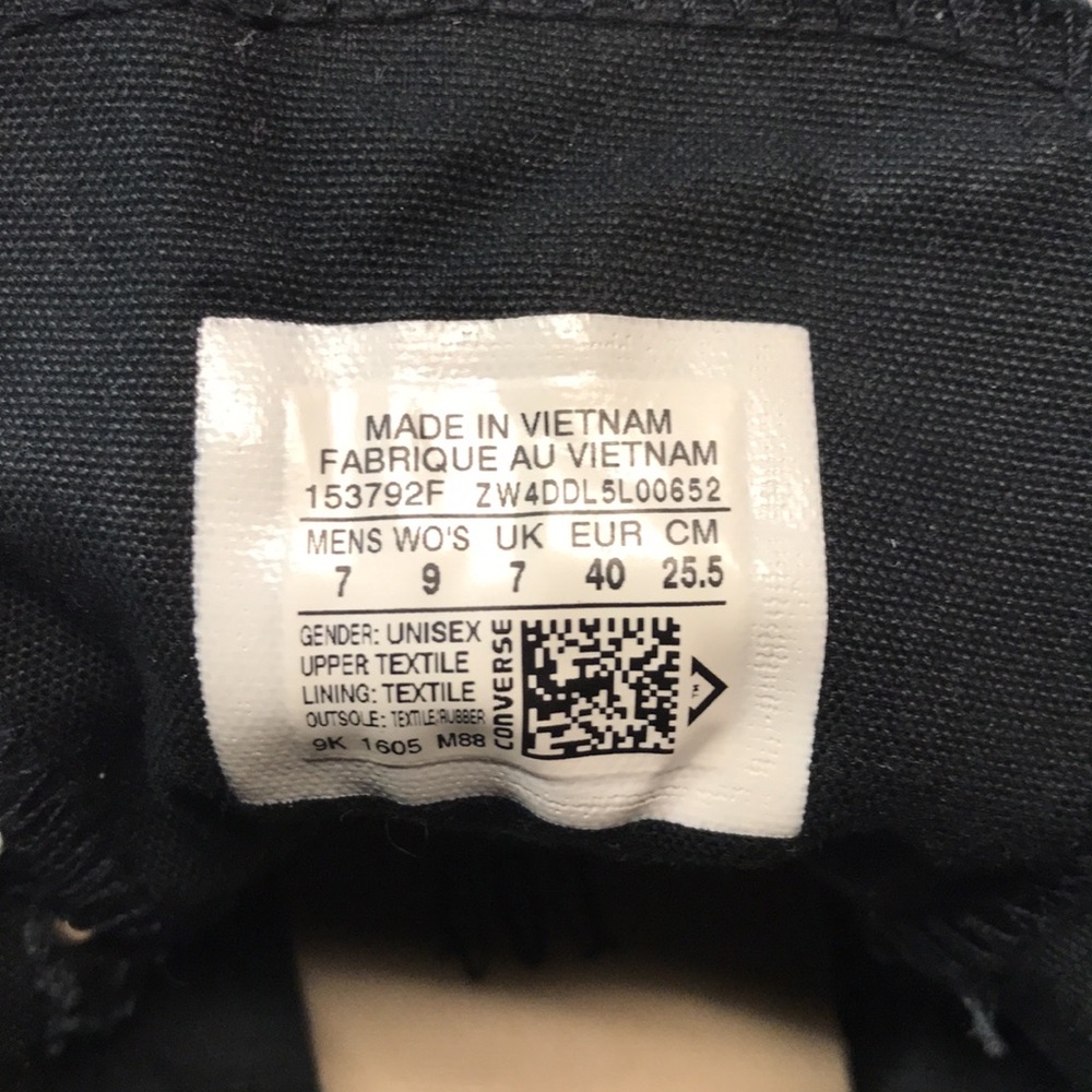 Converse Black High-Top Sneakers - Picture 8 of 9